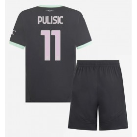 Dětské fotbalový komplet AC Milan Christian Pulisic #11 Tretí košile 2024-25 Krátkým Rukávem